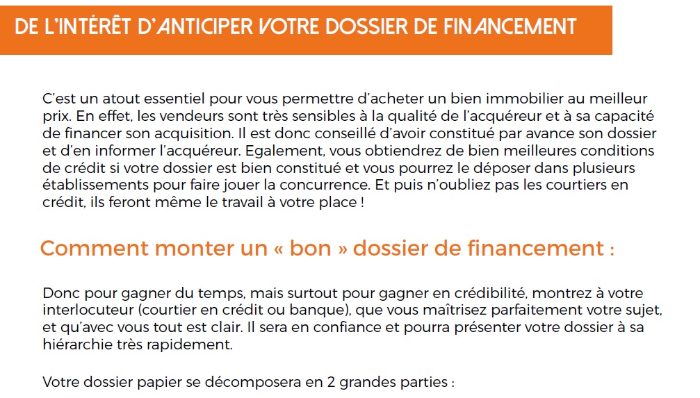 Check-liste dossier 