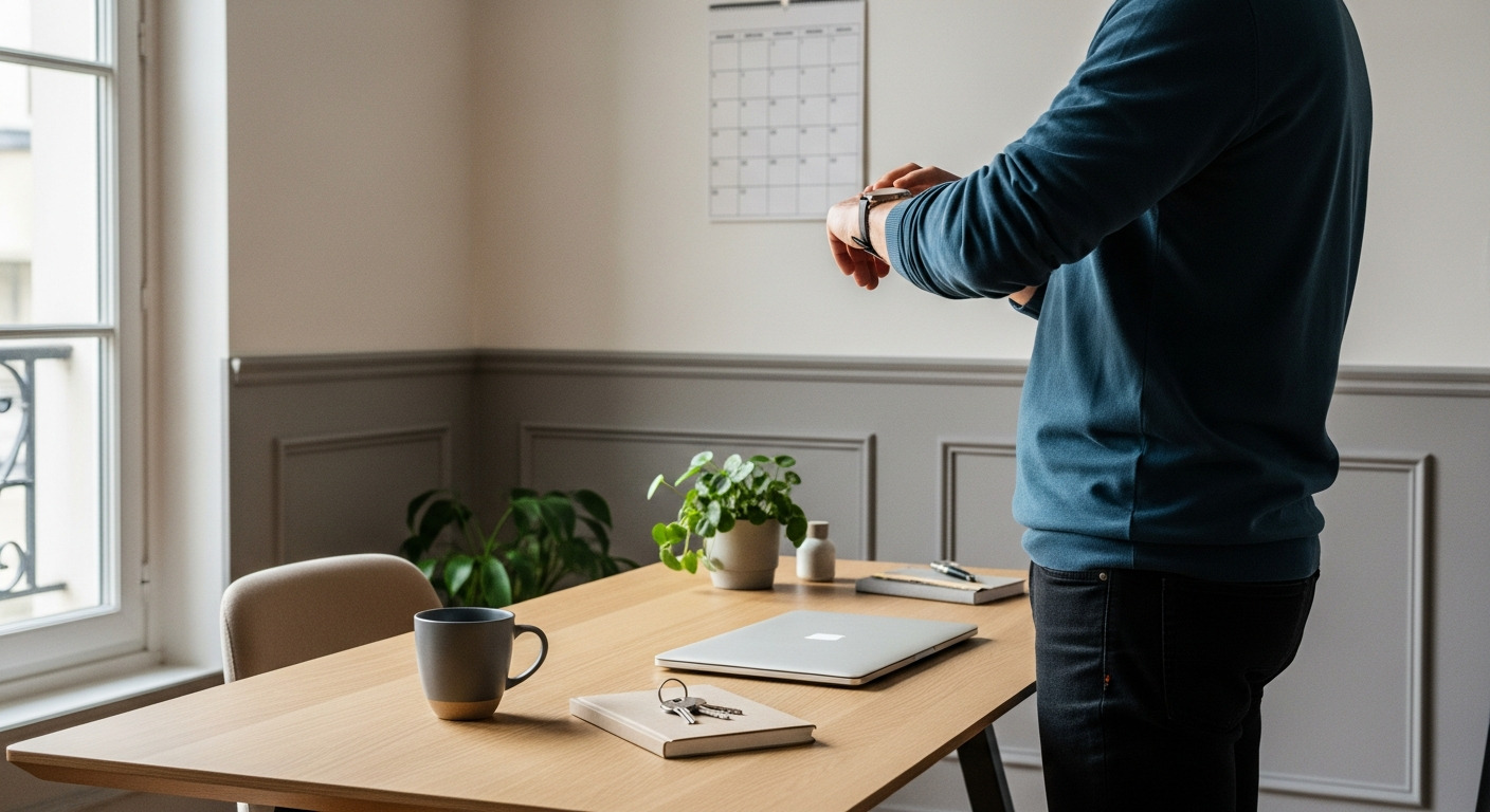 Chasseur immobilier organisant des visites, symbolisant le gain de temps