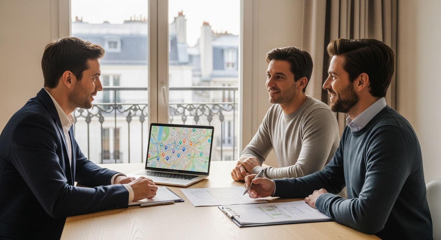 Carte avec de multiples points de localisation